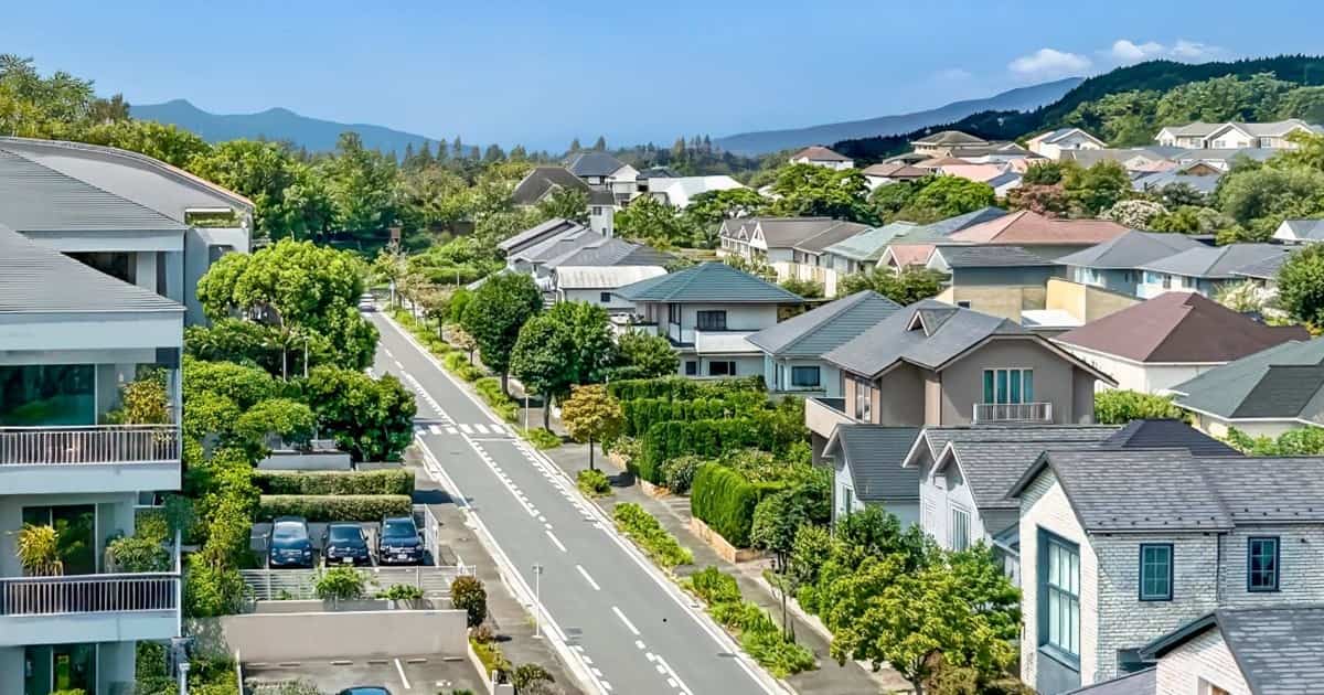 市街化区域にある住宅街